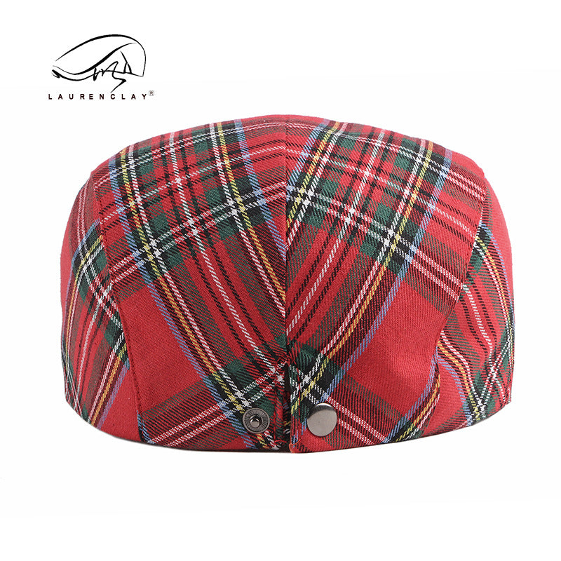 Korean Plaid Hat