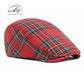 Korean Plaid Hat