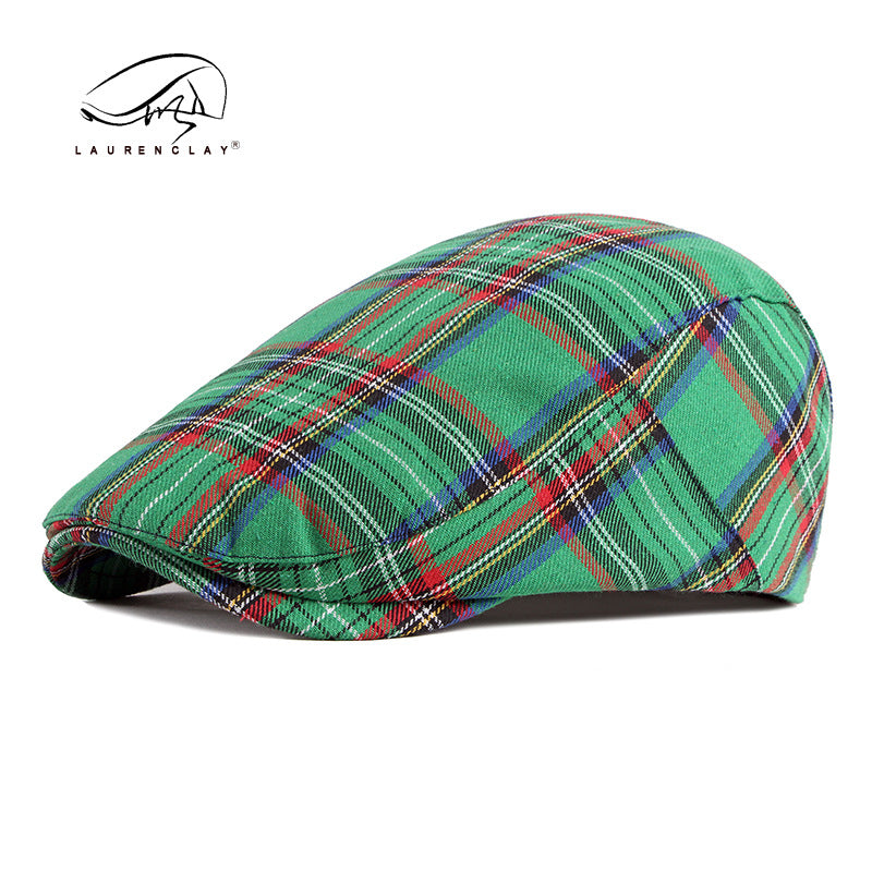 Korean Plaid Hat