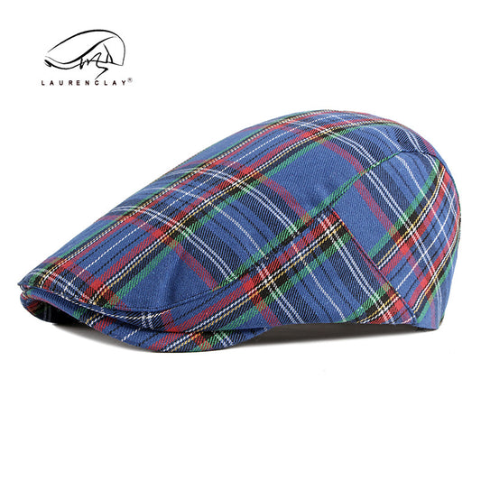 Korean Plaid Hat