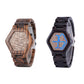 LED Display Wooden Watch