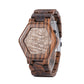 LED Display Wooden Watch