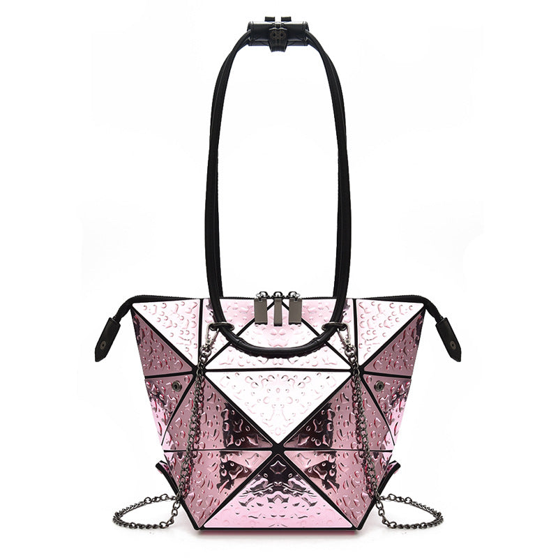 Trendy Lingge Deformed Female Bag