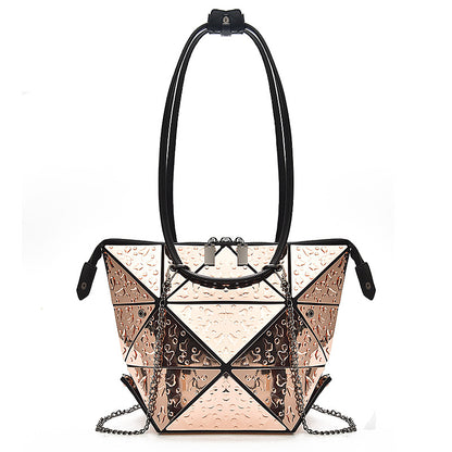 Trendy Lingge Deformed Female Bag