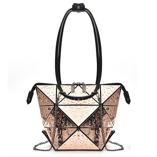 Trendy Lingge Deformed Female Bag