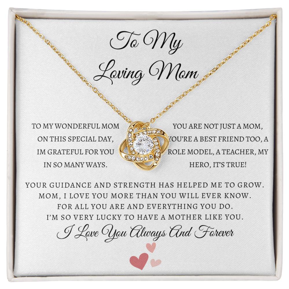 Mom Love Knot Necklace