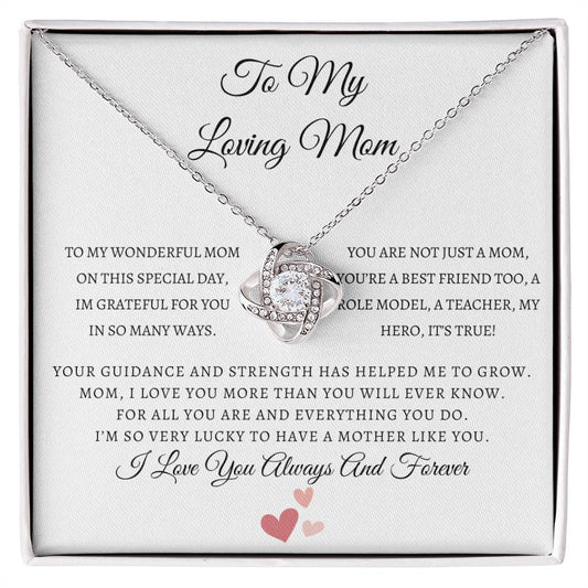 Mom Love Knot Necklace