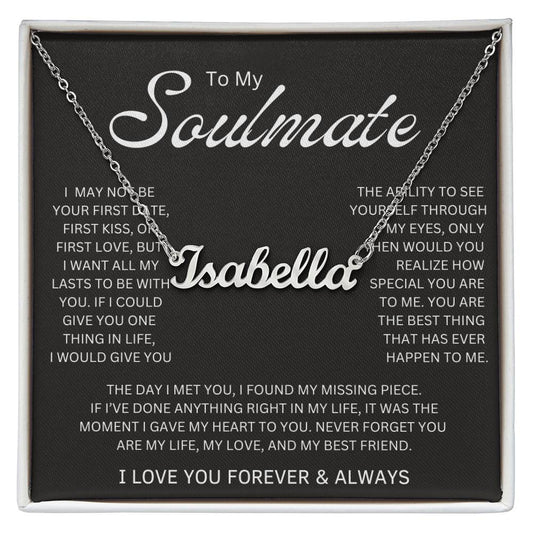 To My soulmate