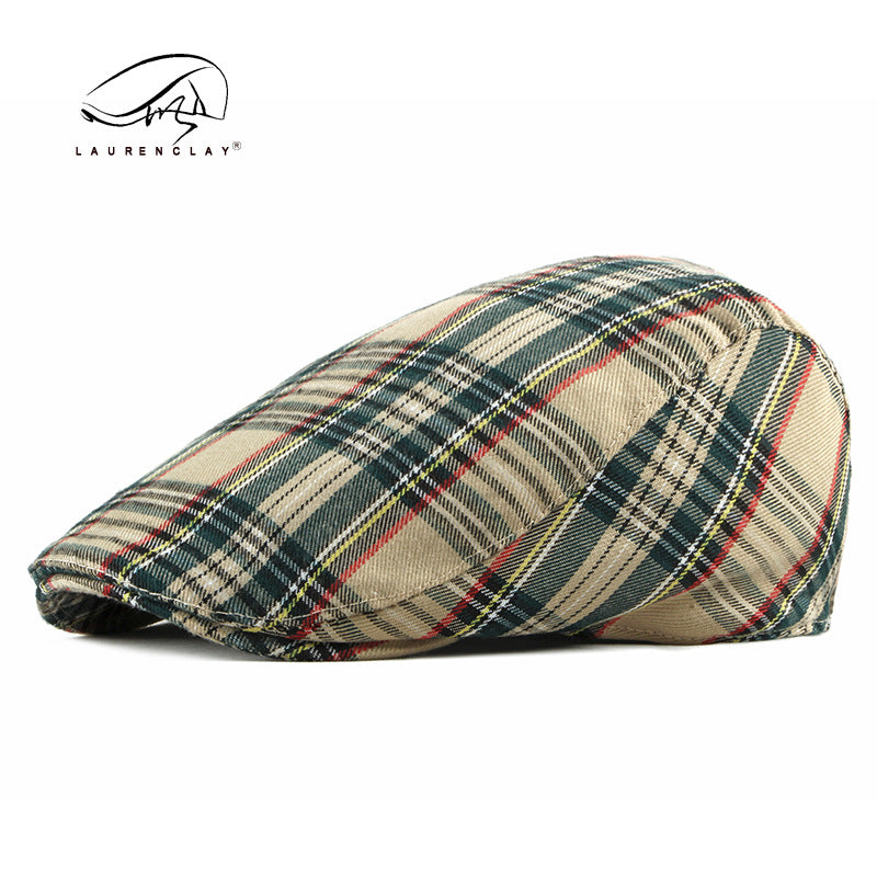 Korean Plaid Hat