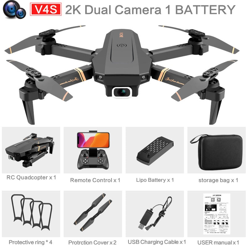 WIFI Quadcopter Drone W/live video & 4K/1080P HD