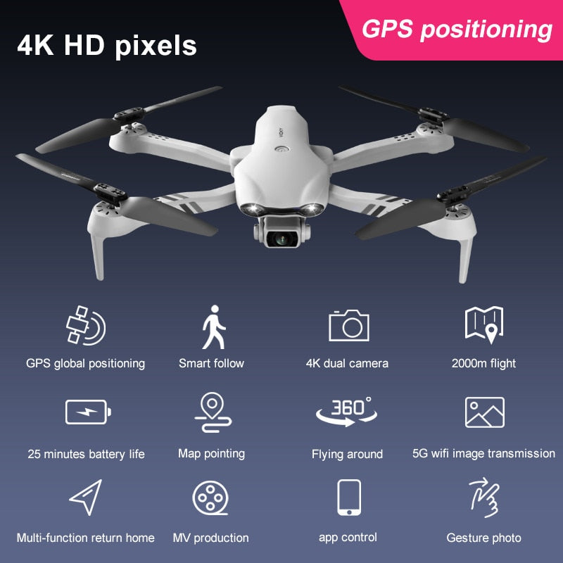 4DRC New 4K HD Dual Camera Drone