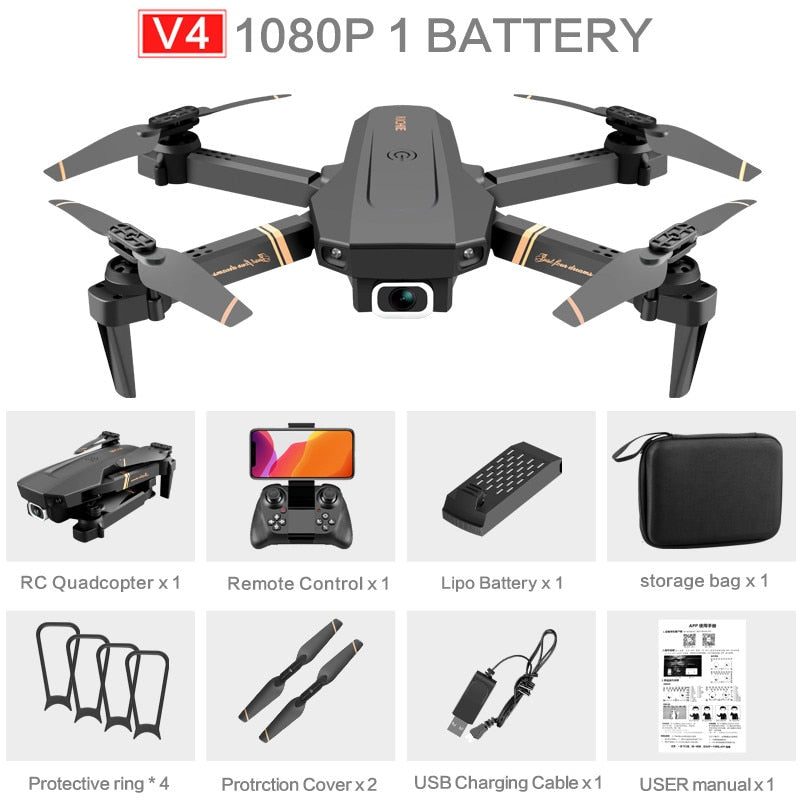 WIFI Quadcopter Drone W/live video & 4K/1080P HD